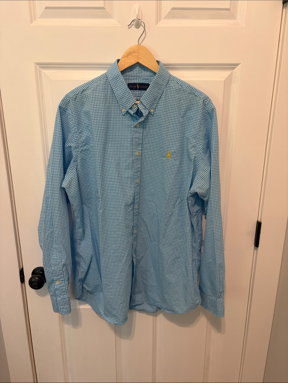 Polo by Ralph Lauren Blue Gingham Button-Down Shirt